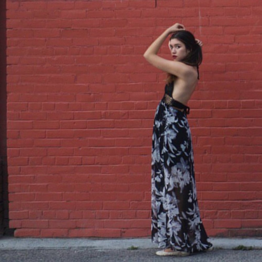 Lovely Day Open Back Maxi Dress